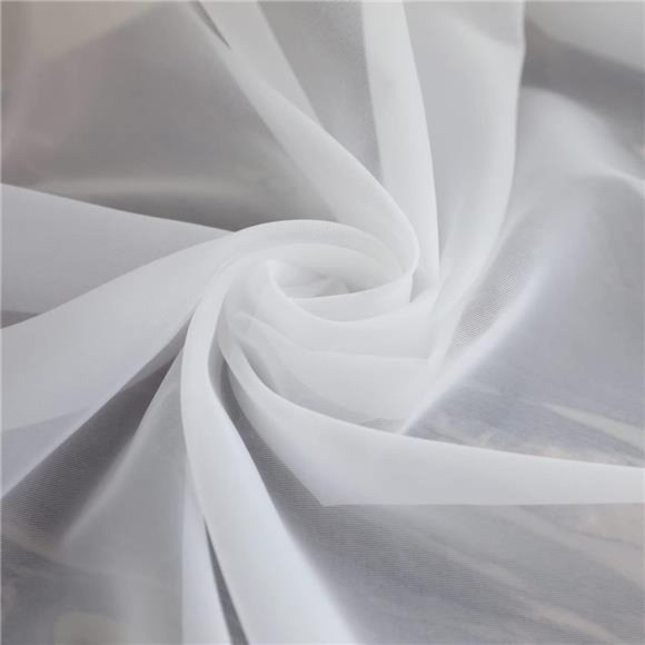 Window White Sheer Curtains 84 Inches Length 2 Panels Set Window Sheer White - Picture 5 of 5